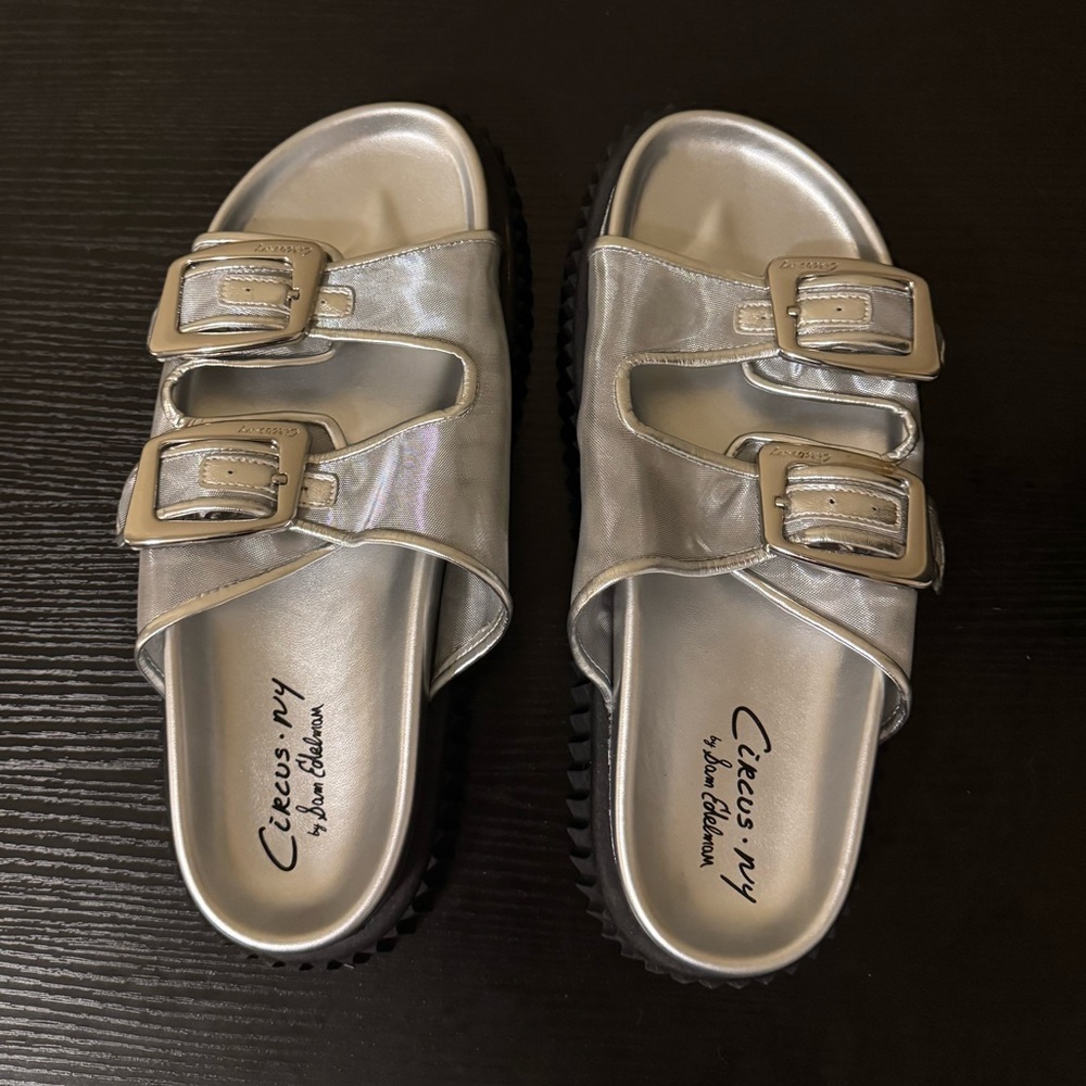 Circus NY by Sam Edelman Cris mesh double buckle sandals